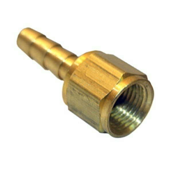 Larsen Supply Co Lasco Hose Adapter, 1/8 in, FPT, 3/16 in, Barb, Brass 17-7603